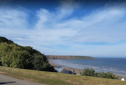 Image of Glen Gardens park in Filey, England, United Kingdom Image of Glen Gardens park in filey, england, united-kingdom