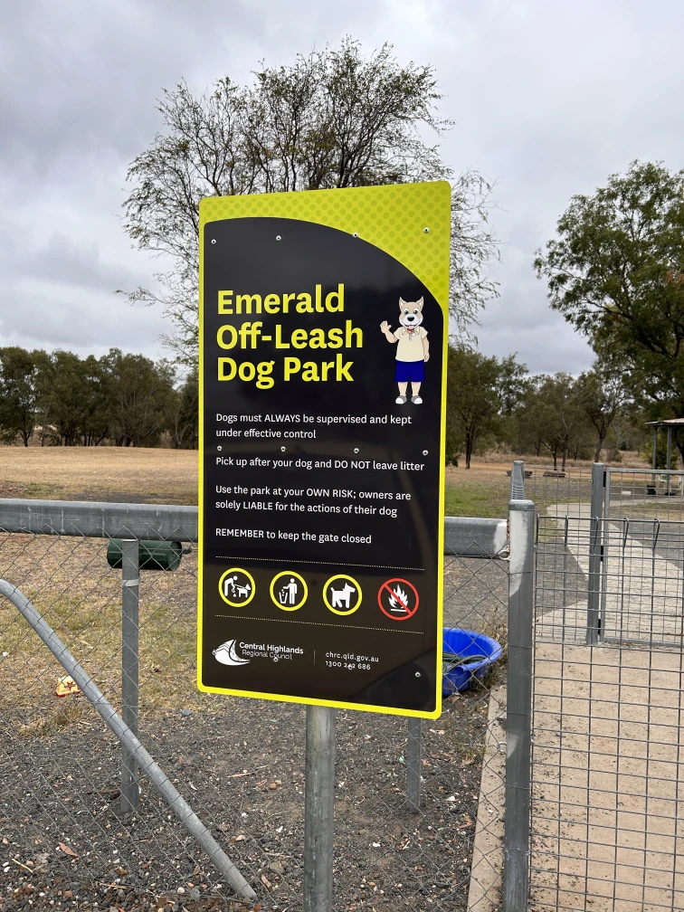 Image of Emerald Dog Park park in Emerald, Queensland, Australia Image of Emerald Dog Park park in emerald, queensland, australia