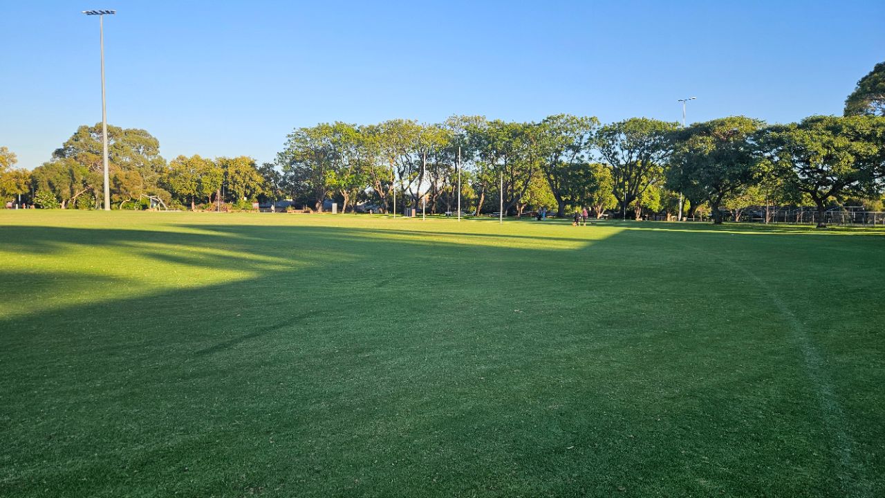 Image of Ernest Johnson Oval park in Como, Western Australia, Australia Image of Ernest Johnson Oval park in como, western-australia, australia