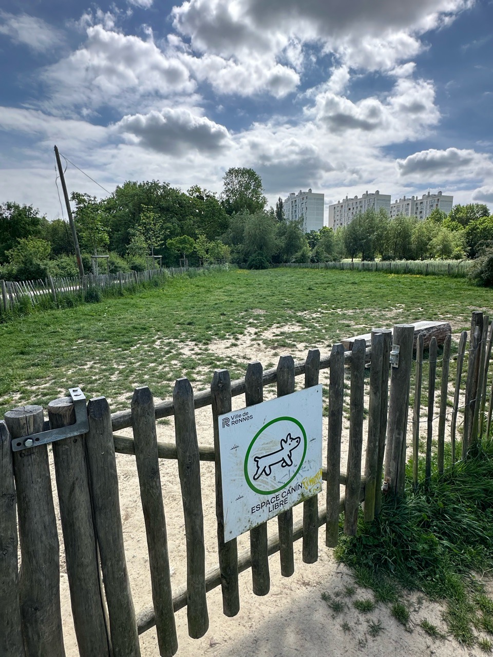 Image of Parc canin Saint Martin park in Rennes, Ille-et-Vilaine, France Image of Parc canin Saint Martin park in rennes, ille-et-vilaine, france