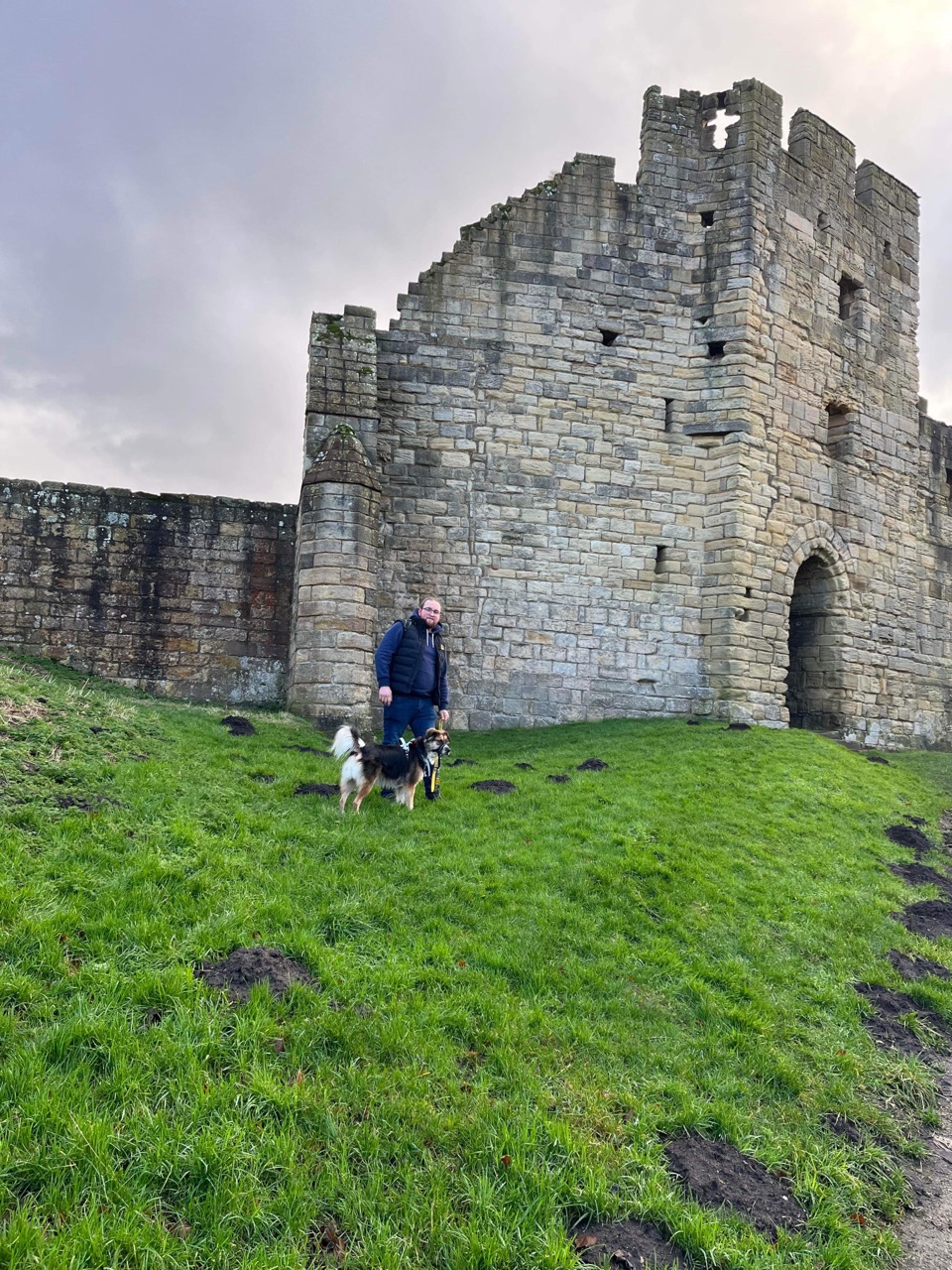 Image of Warkworth Castle park in Northumberland, Northumberland, United Kingdom Image of Warkworth Castle park in northumberland, northumberland, united-kingdom